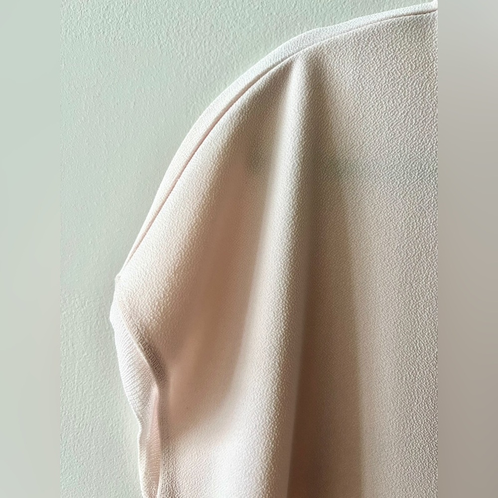 Banana Republic Light Pink Crepe Short-Sleeve Shirt - Picture 3 of 4